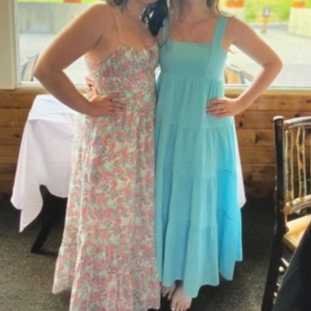 Light blue maxi dress